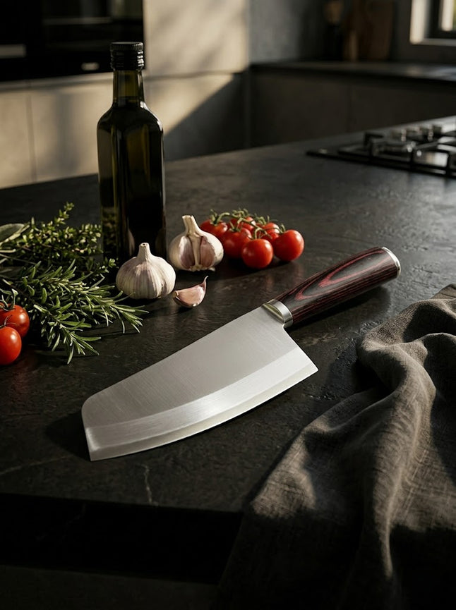 4Cr13MoV Stainless Steel Kitchen Chopping Knife