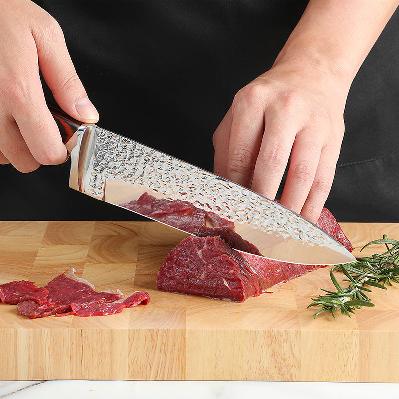 15-Piece Professional Kitchen Knife Set with Wooden Block & Sharpener