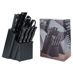 19-Piece Ultra-Sharp Kitchen Knife Set with Block