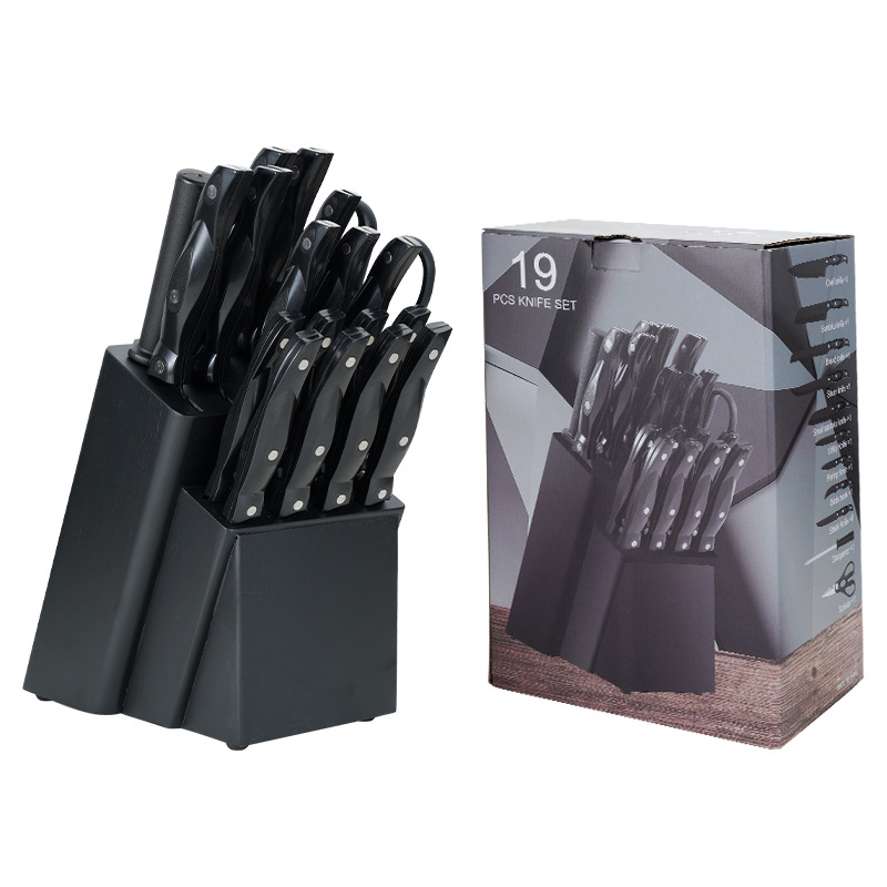 19-Piece Ultra-Sharp Kitchen Knife Set with Block