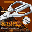High-Hard Stainless Steel Kitchen Scissors, Aluminum Handle Dishwasher Safe