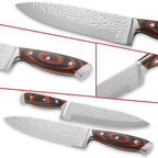 15-Piece Professional Kitchen Knife Set with Wooden Block & Sharpener