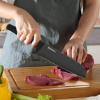 Kitchen Knife Set, 5-Piece Stainless Steel Multifunctional Chef Knife Set with Block & Gift Box Packaging