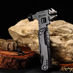 EDC Outdoor Multi-Functional Tactical Hammer with Folding Knife & Pliers