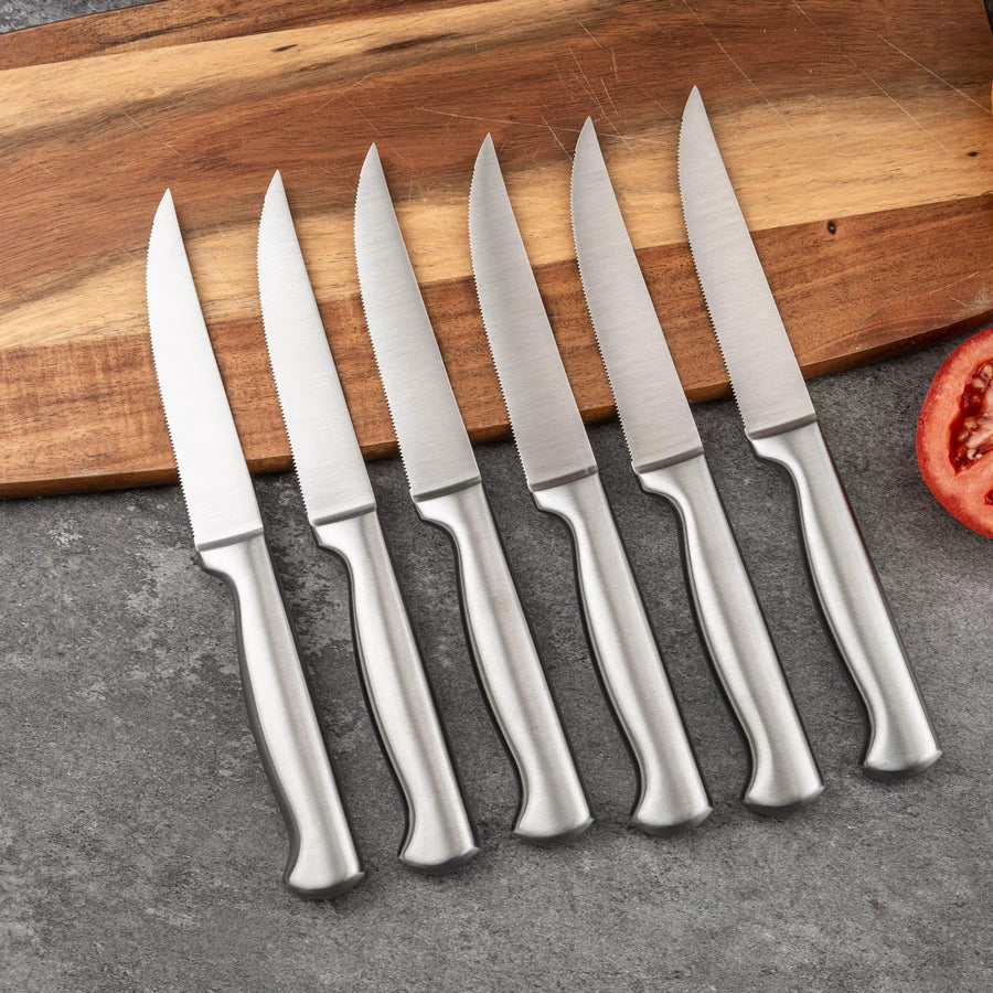 15-Piece High-Quality Kitchen Knife Set with Wooden Block