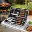 24-Piece Stainless Steel BBQ Tool Set, Outdoor & Garden Use