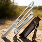Full Steel Stainless Steel Folding Knife, EDC Outdoor Tool