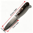 5 Inch 67-Layer Damascus Multipurpose Utility Paring Knife, Ergonomic Color-Stained Hardwood Handle