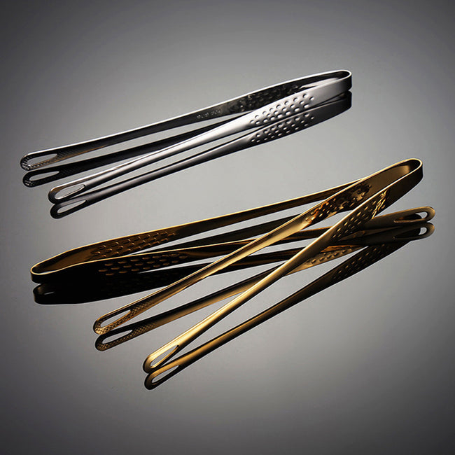 Korean-Style Stainless Steel Long-Handle Food Tongs