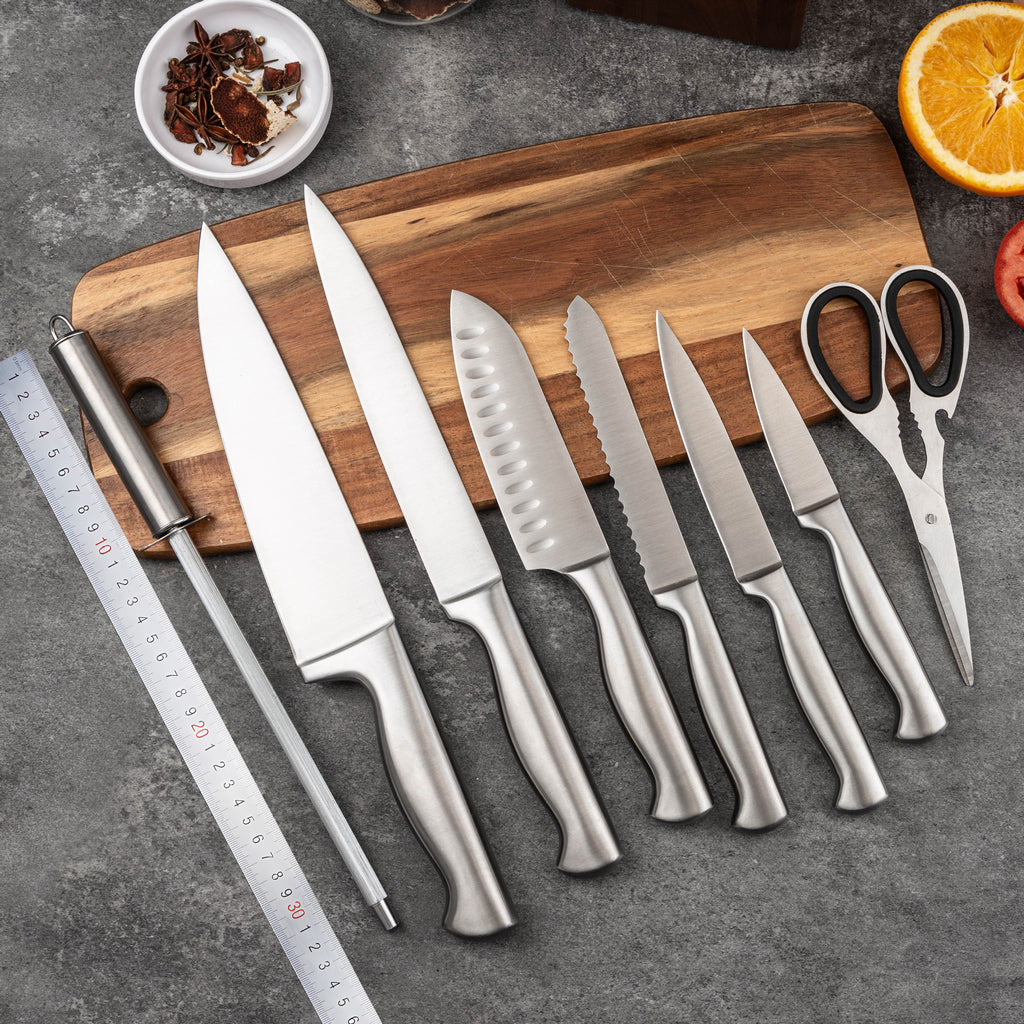 15-Piece High-Quality Kitchen Knife Set with Wooden Block