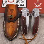 High-carbon steel M390 Damascus steel outdoor folding knife, survival knife for the outdoors