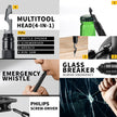 Multi-Functional Tactical Pen, Outdoor EDC Survival Tool