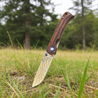 High-quality Damascus steel outdoor folding knife, G10 textured handle