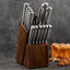 15-Piece High-Quality Kitchen Knife Set with Wooden Block