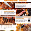38-Piece Stainless Steel BBQ Tool Set with Aluminum Case