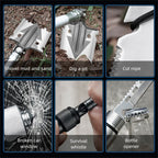 Portable Multi-Functional Outdoor Shovel, Detachable Survival Tool