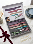 6-Piece Macaron Multi-Color Non-Stick Kitchen Knife Gift Set（Gift box not included）