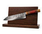8.7 Inch 9Cr18 Damascus Steel Kiritsuke Chef Knife, Octagonal Spliced Stabilized Wood Handle, All-Purpose Premium Kitchen Knife