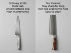 7 Inch 9Cr18Mov High Carbon Steel Chinese Vegetable Cleaver