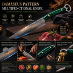 5 Inch 67-Layer Damascus Multi-Purpose Kitchen Knife with Built-in Bottle Opener