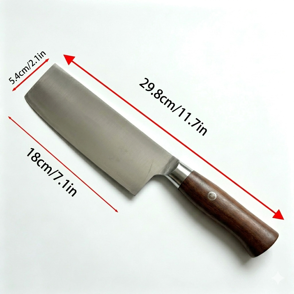 7 Inch 9Cr18Mov High Carbon Steel Chinese Vegetable Cleaver