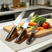 Hand Forged Damascus Steel 3 Pieces Culinary Knife Set – Luxury Kitchen Essential
