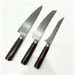 Hand Forged Damascus Steel 3 Pieces Culinary Knife Set – Luxury Kitchen Essential