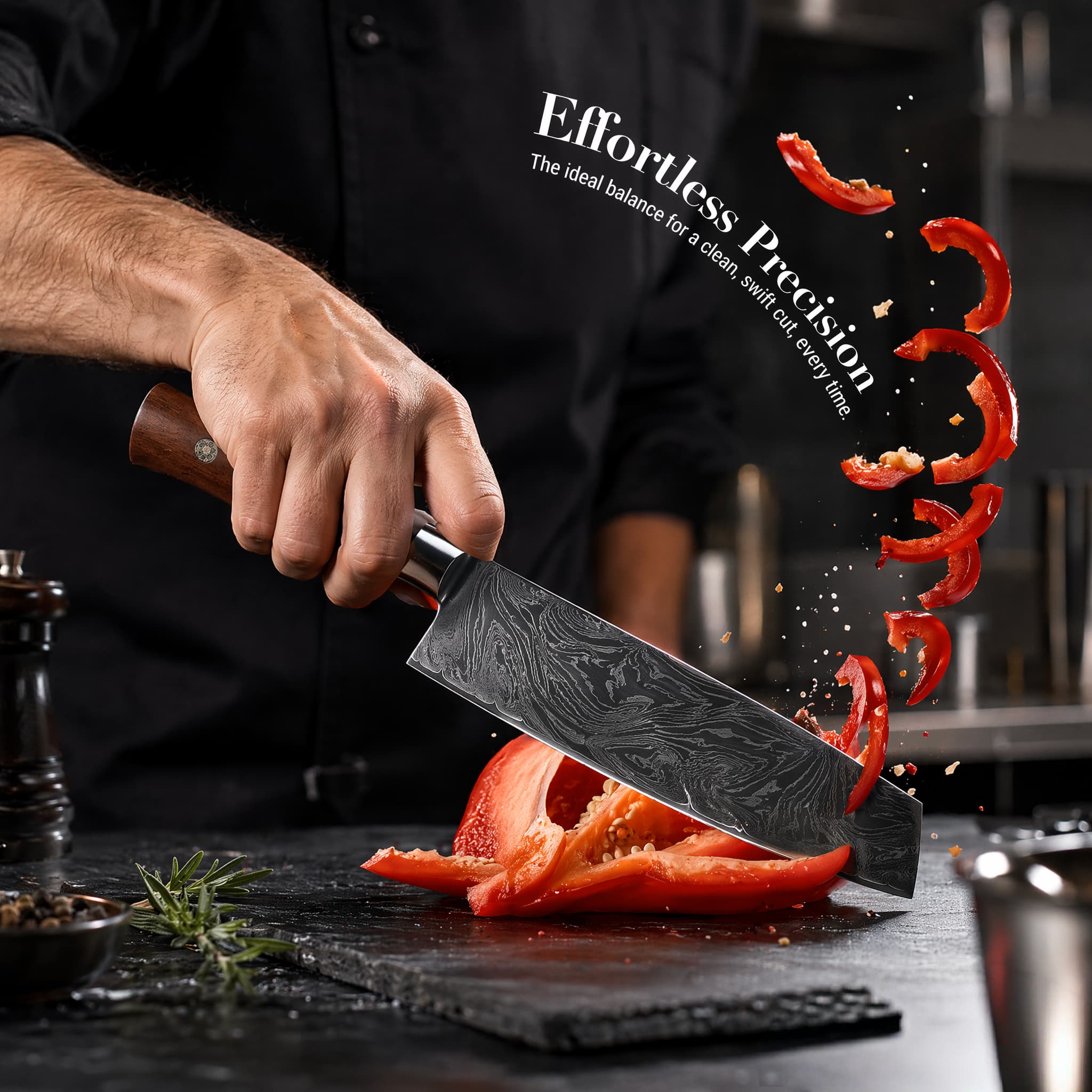 7 Inch Authentic 67-Layer Damascus Steel Nakiri Knife with Solid Ebony Wood Handle