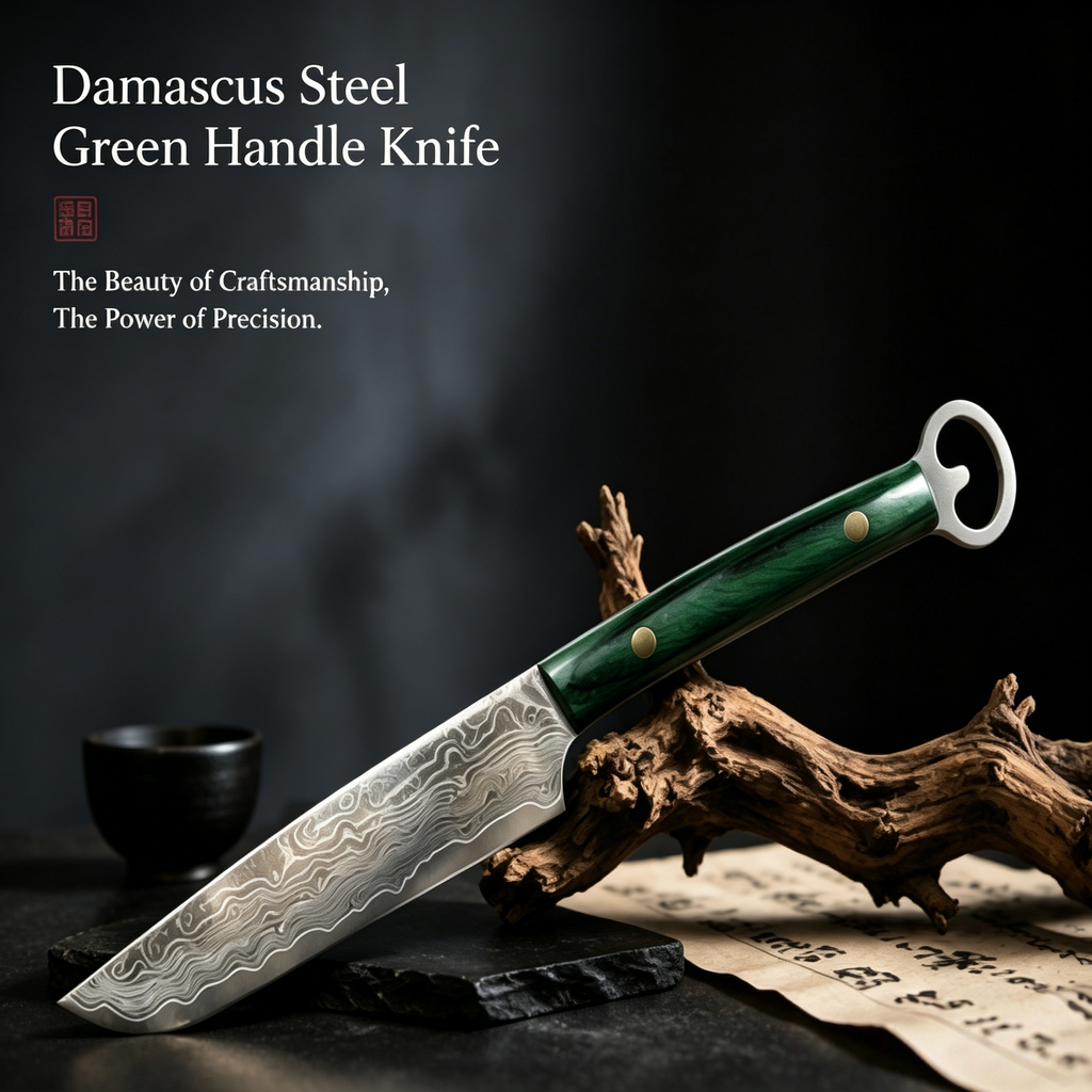 5 Inch 67-Layer Damascus Multi-Purpose Kitchen Knife with Built-in Bottle Opener
