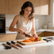 6-Piece Rose Gold Titanium-Coated Kitchen Knife Gift Set, with Non-Slip Handles and Ergonomic Design