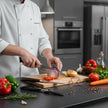 6 Pcs Polished Stainless Steel Kitchen Knife Set with Crocodile Non-Slip Handles