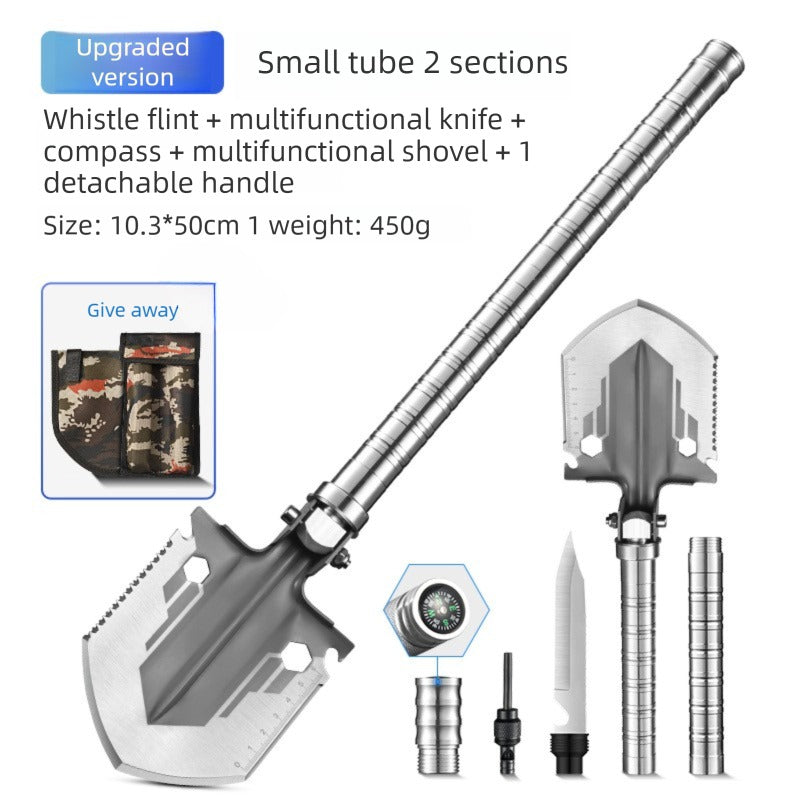 Portable Multi-Functional Outdoor Shovel, Detachable Survival Tool
