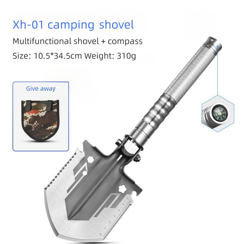 Portable Multi-Functional Outdoor Shovel, Detachable Survival Tool