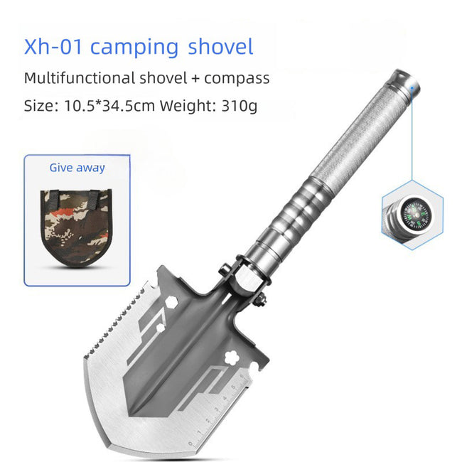 Portable Multi-Functional Outdoor Shovel, Detachable Survival Tool