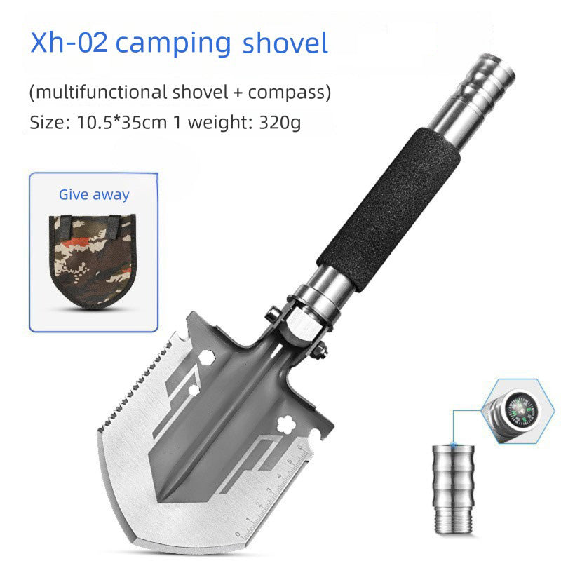 Portable Multi-Functional Outdoor Shovel, Detachable Survival Tool