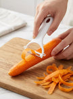 6 Pcs Polished Stainless Steel Kitchen Knife Set, Fresh Turquoise Leaf-Shaped Ergonomic Handles