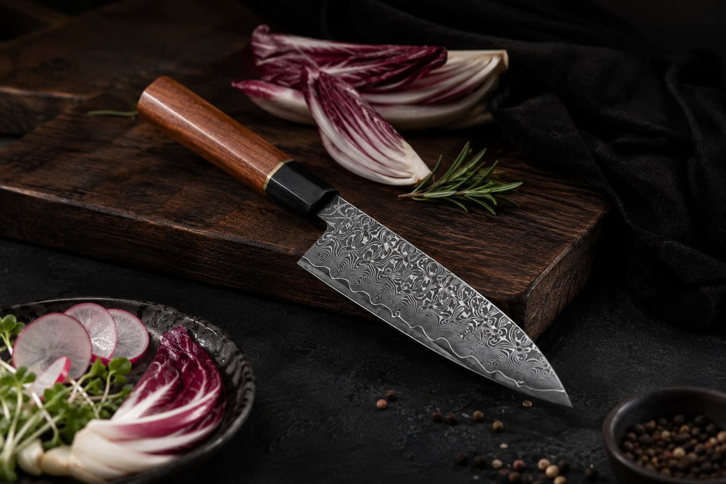 8.1 Inch 67-Layer Damascus Steel Kiritsuke Chef Knife, Traditional Octagonal Natural Wood Handle, Multipurpose Professional Kitchen Sushi & Meat Cutting Knife