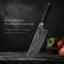 7 Inch 67-Layer High Carbon Damascus Steel Nakiri Knife, Ebony Wood Handle Japanese Vegetable Cleaver for Home & Professional Cooking