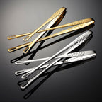 Korean-Style Stainless Steel Long-Handle Food Tongs