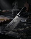 7 Inch 67-Layer High Carbon Damascus Steel Nakiri Knife, Ebony Wood Handle Japanese Vegetable Cleaver for Home & Professional Cooking