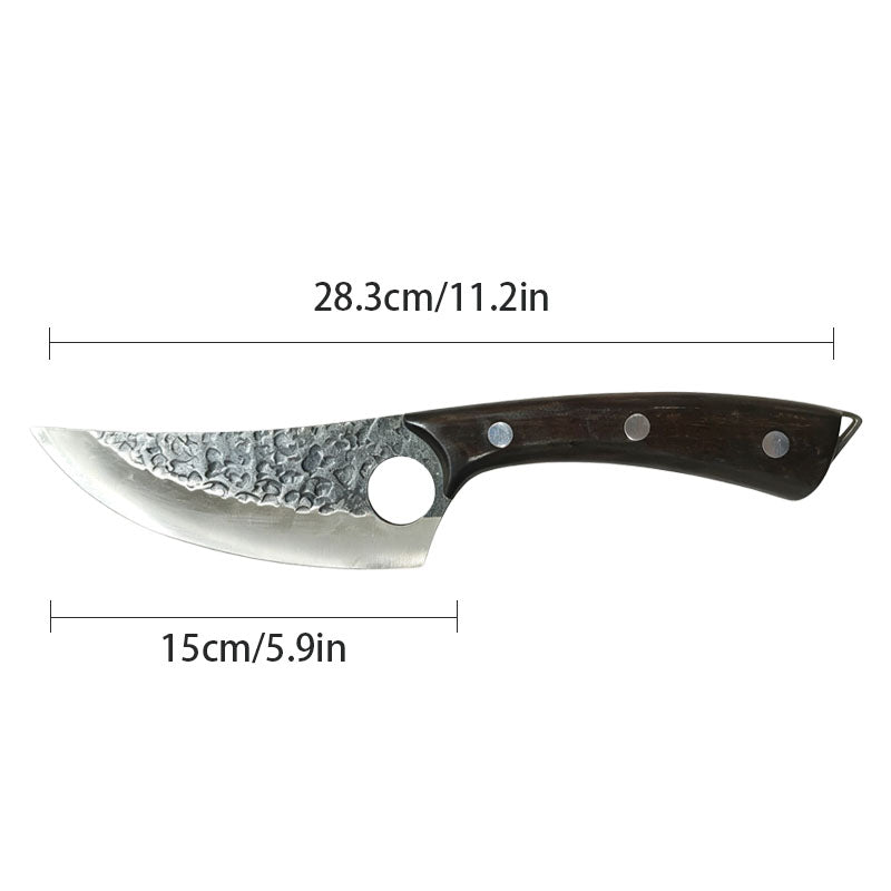 Hand Forged 5Cr15 Damascus Boning & Utility Chef Knife サブ画像