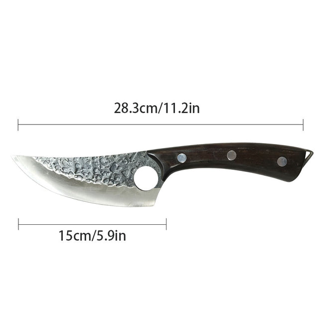 Hand Forged 5Cr15 Damascus Boning & Utility Chef Knife