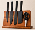 5 Pieces Black Coated 4Cr13 Stainless Steel Kitchen Knife Set