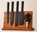 5 Pieces Black Coated 4Cr13 Stainless Steel Kitchen Knife Set