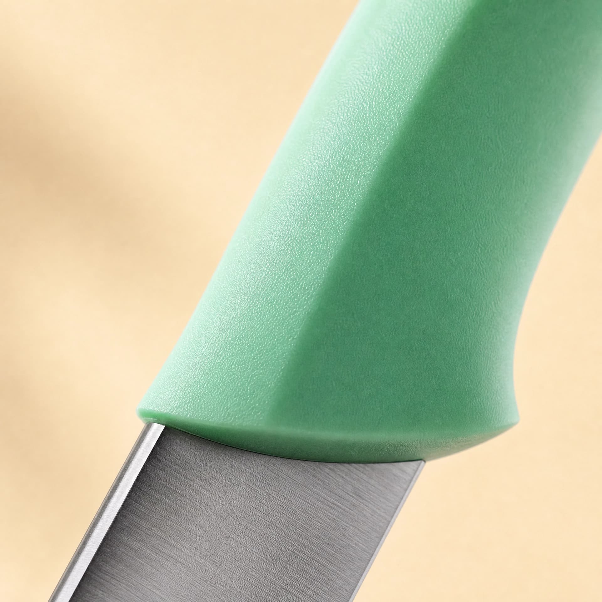 8 Pieces Mint Green Kitchen Knife Set with 360° Rotating Clear Acrylic Knife Block, Stainless Steel Sharp Cutlery Kit