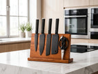 5 Pieces Black Coated 4Cr13 Stainless Steel Kitchen Knife Set