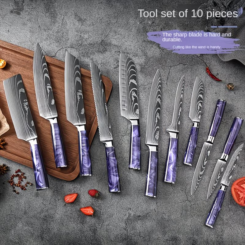 10-Piece Premium Kitchen Knife Set