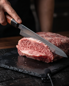 9 Inch Japanese Yanagiba Sashimi Knife, High Carbon Steel Single Bevel Blade, Rosewood Handle with Black Ebony Ferrule & Gold Accent, Professional Sushi Slicing Kitchen Knife